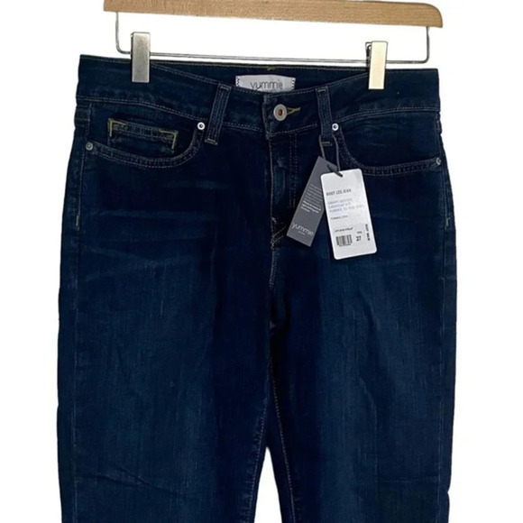 Yummie 27 boot cut dark blue shaping jeans NEW - Picture 4 of 6